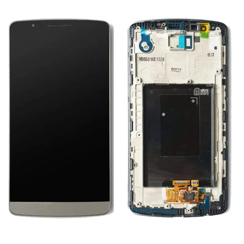 100% тестирование Белый Серый Золотой для LG G3 D850 D851 D855 ЖК дисплей Дисплей Сенсорный