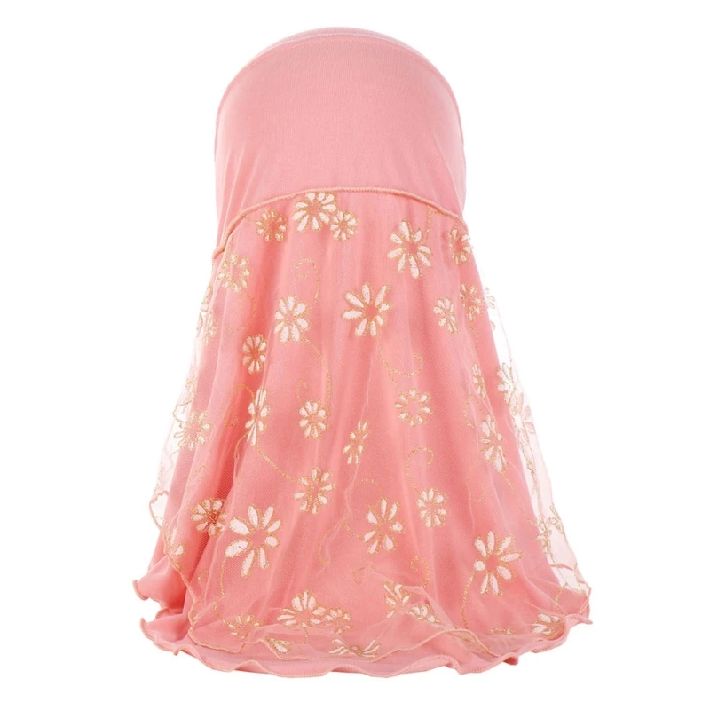 Лидер продаж новинка 1 шт. детский мусульманский хиджаб для маленьких девочек с