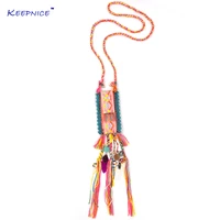 new boho chic jewelry bag back pendents bohemian necklaces long fringe tassel pendants necklace