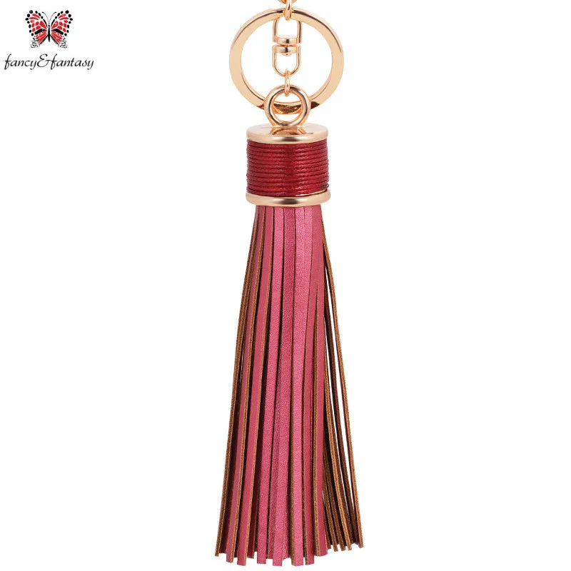 Простой и Роскошный Pu искусственная кожа высокие облегающие брелок для ключей с