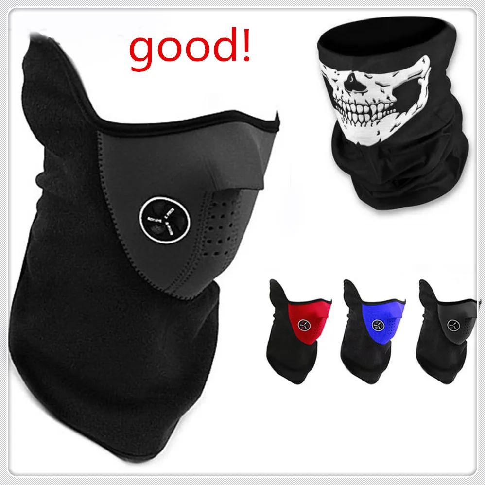 

Motorcycle Face Mask Cover Fleece Unisex Neck Guard skull Scarf White For Ducati M1000 MS4 Ducati Monster M900 900