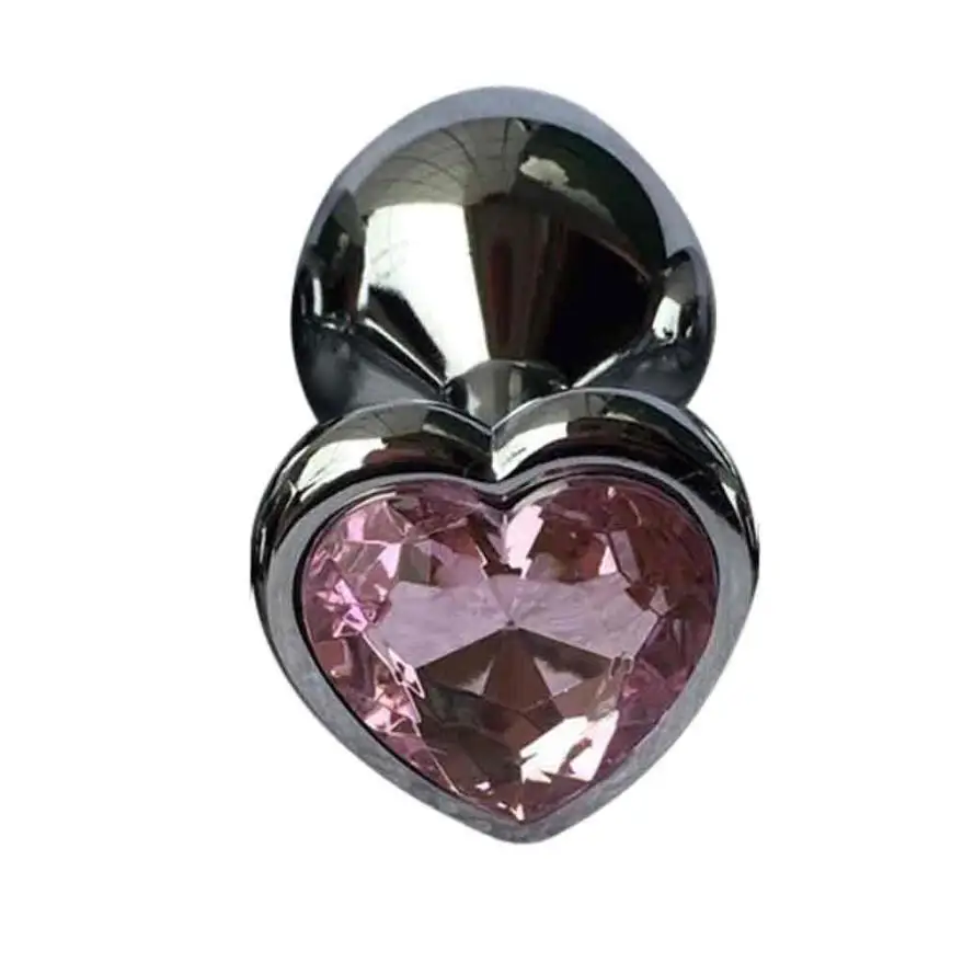 2018 Hot Small Size Berg Crystal Silver Colour Metal Backyard Stainless Steel Plug Anal Hitch L1016 |