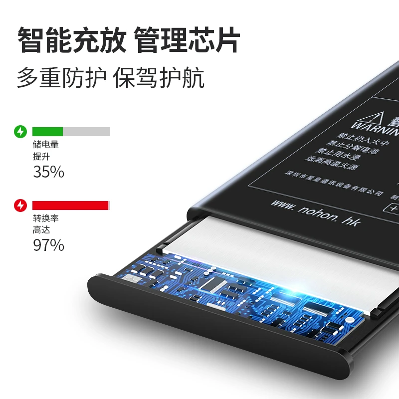 Оригинальный NOHON аккумулятор 2200 мАч литий полимерный флагманский Макс для Apple Iphone