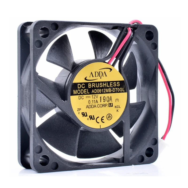 Оригинальный AD0612MB-D70GL 6 см 6015 12В 0.11A 2pin зарядное устройство бесшумный вентилятор охлаждения