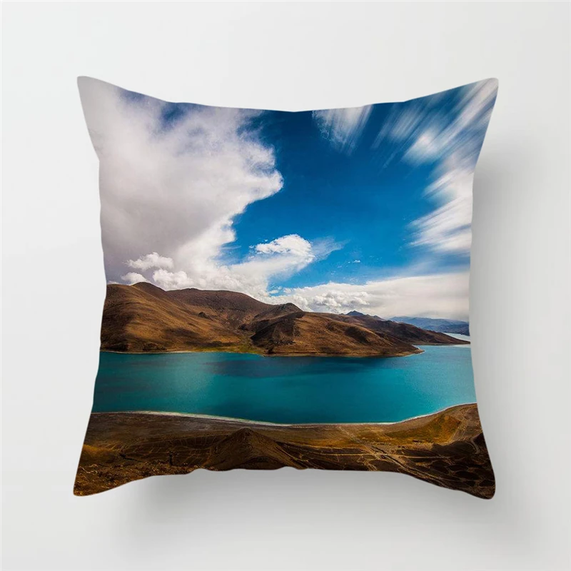 Наволочка для подушки fubatacchi с природными пейзажами наволочка дивана