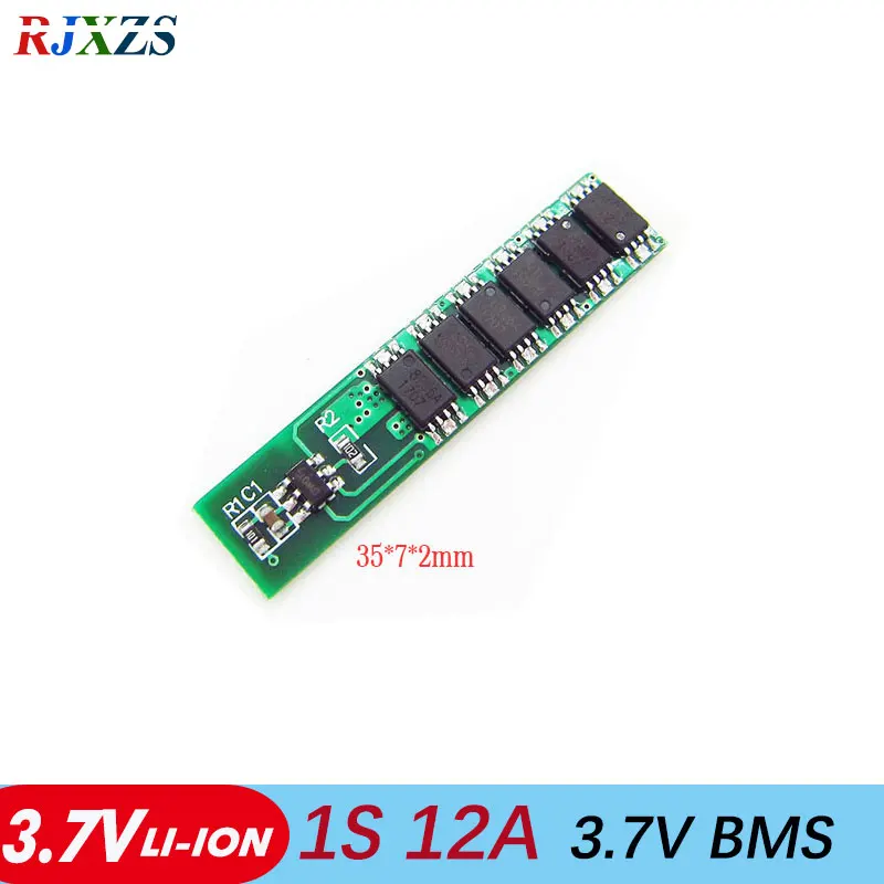 Защитная плата li ion BMS PCM для батарей 18650 1S 12A литий ионный аккумулятор|bms pcm|protection