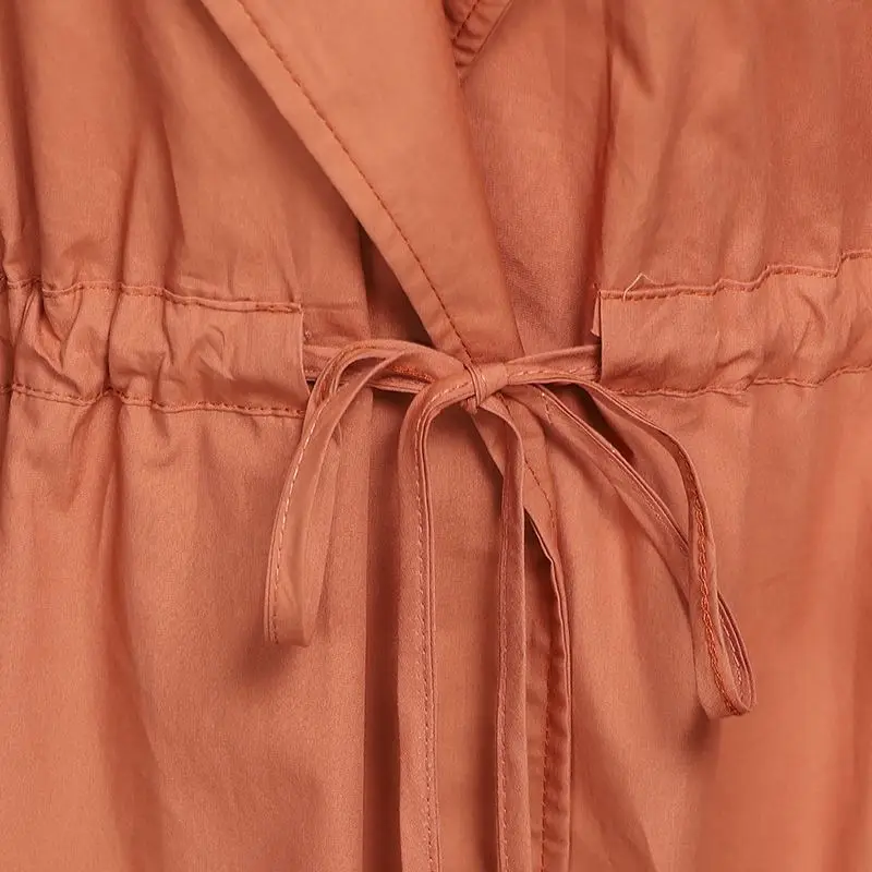 

Trench Overcoat Women Autumn 2020 Long Sleeve Long Coat Ladies Elegant Lapel Windbreaker Brand Belt Plus Size 5XL Outerwear O632