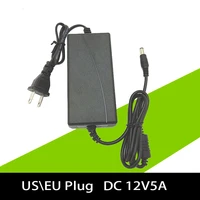 useu plug 5 52 1mm ac 100v 240v to dc 12v 5a power supply adapter converter charger for amplifier led monitors