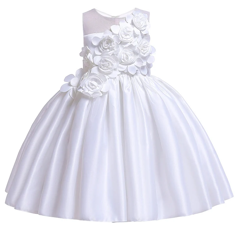 Kid Dress for Girls Fashion Embroidery Party Children Clothing Wedding Bridesmaids Flower Girl Tutu Princess Costume | Детская одежда и