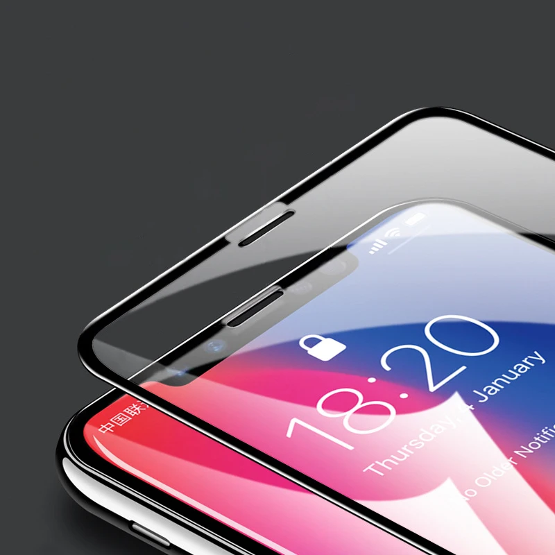 Iphone X защита экрана 5D изогнутый край закаленное стекло для iphone XS XR Максимальная