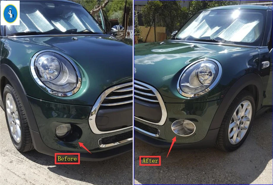 Передние противотуманные фары Yimaautotrims кольцевая рама обшивка 2 шт. подходит для