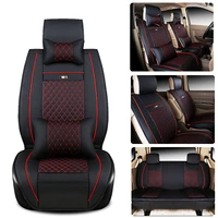 car styling frontmiddlerear 7 car seat covers deluxe pu leather car seat cushions kit for mpv honda elysion gl8 etc