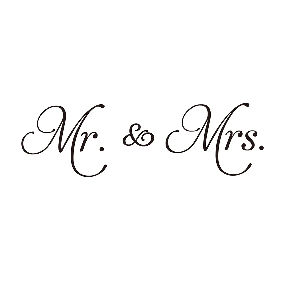 Съемный современный минимализм стикер на стену Mr& Mrs Наклейка на стену гостиная украшение для спальни гостиная домашний декор