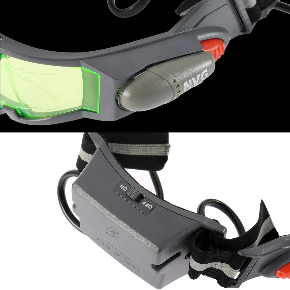 1 Шт. Зеленый Объектив Регулируемая Резинка Ночного Видения Очки eyeshield YKS