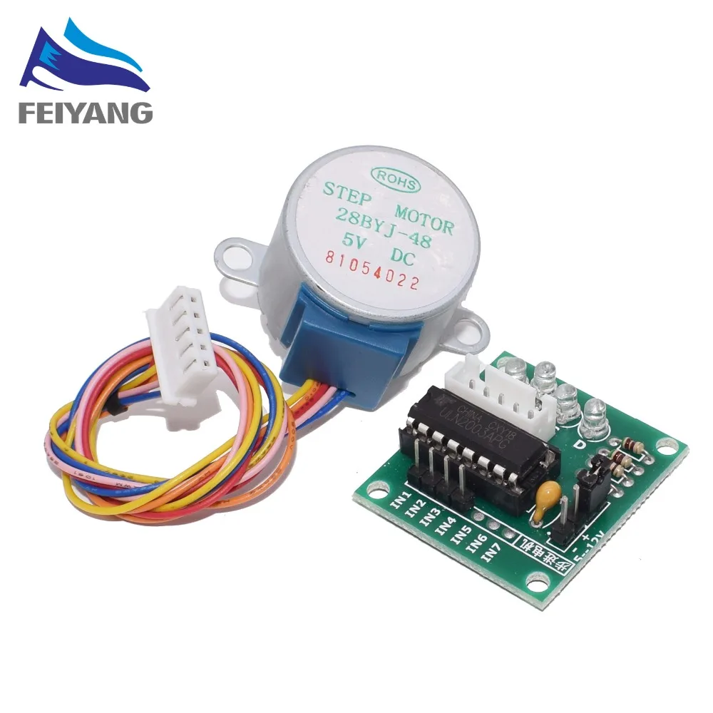 10 шт. 28BYJ 48 5В 4 фазный шаговый двигатель + плата драйвера ULN2003 ULN2003|motor driver board|motor