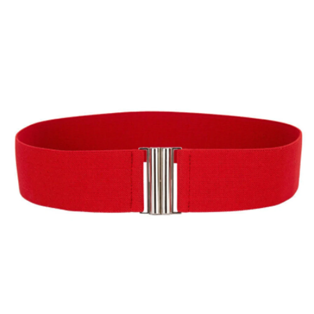 Широкий эластичный корсет с серебряной пряжкой 1 шт.|silver buckle|apparel accessorieswaist belt |
