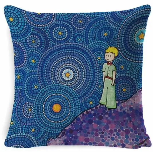Декоративная наволочка ZENGIA Little Prince из хлопка и льна, декоративная наволочка для дивана/домашнего декора, наволочка - Цвет: 12