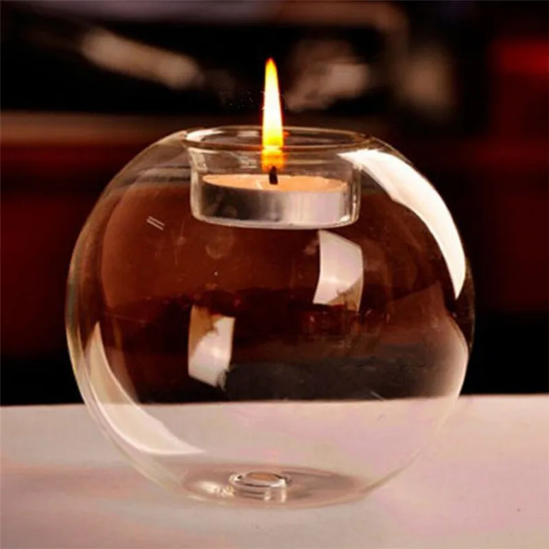 10CM DIY стеклянный подсвечник, украшения для дома, подсвечник из хрустального стекла, подсвечник, подсвечник для дома, вечерние, праздничный декор - Цвет: 10CM