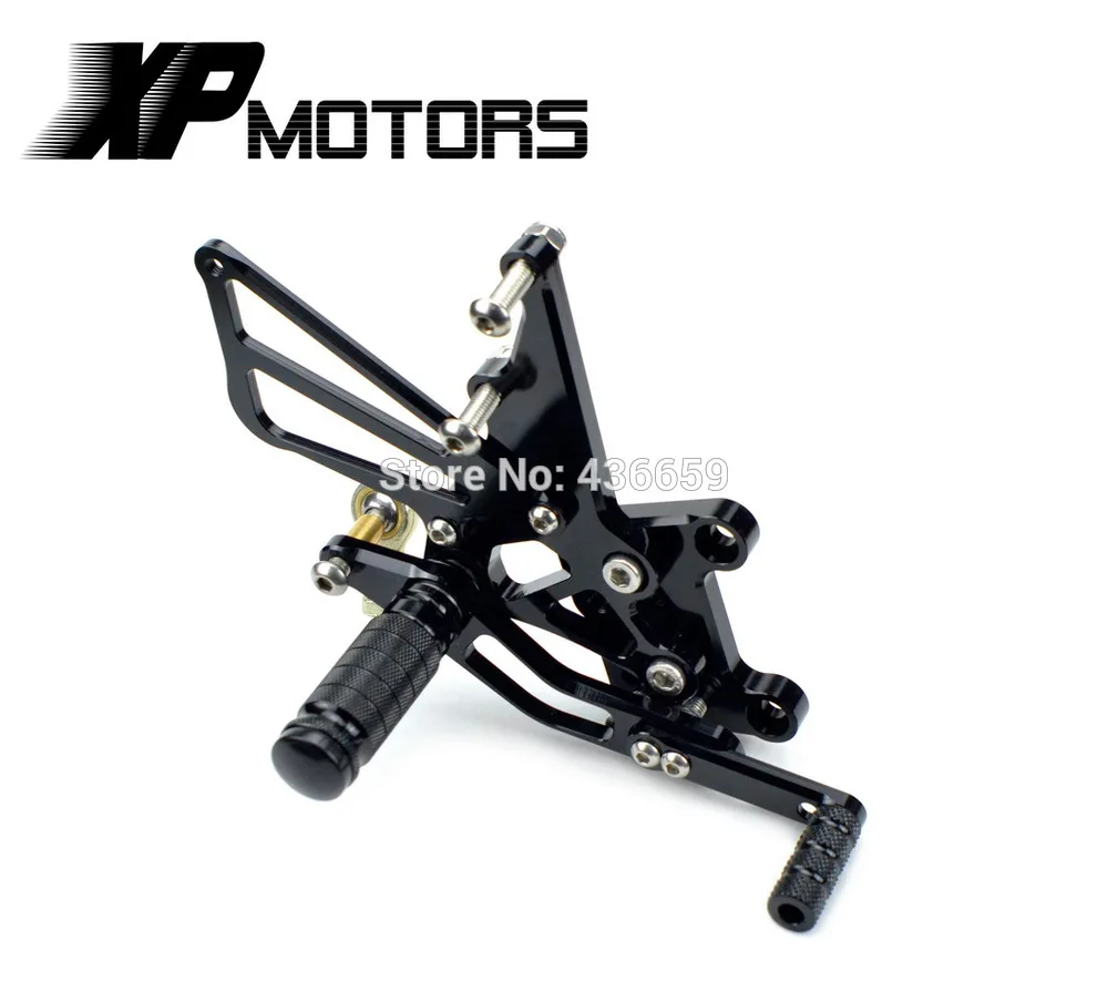 

CNC Billet Race Adjustable Rearset Foot pegs Rear Sets For Triumph Speed Triple 2005-2010 Black