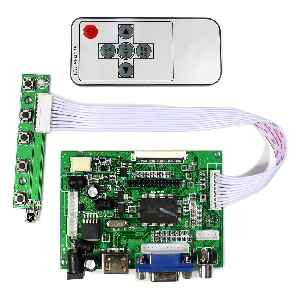 Плата драйвера H DMI + VGA 2AV для ЖК экрана 6 5 дюйма 7 дюймов 8 9 800x480 AT065TN14 AT070TN92 AT090TN10 50