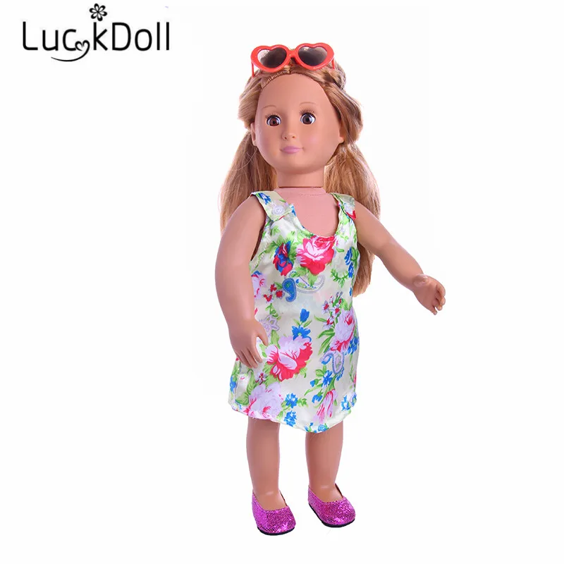 LUCKDOLL Новая повседневная одежда разных стилей подходит для 18 дюймов американская