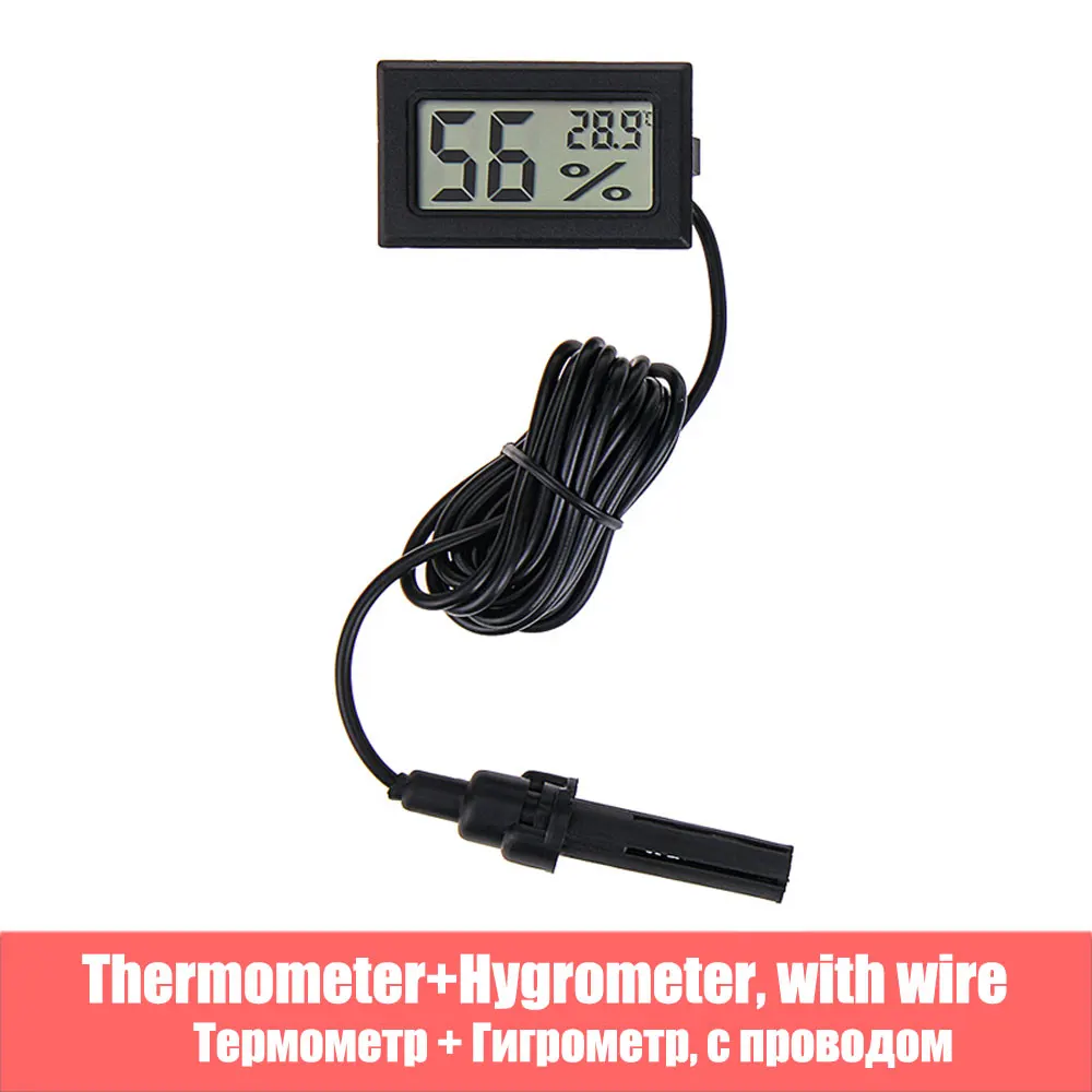 temperature humidity Цифровой термометр гигрометр Мини ЖК-измеритель влажности Морозильник Холодильник термометр для-50~ 70 Охладители для аквариума - Цвет: temperature humidity