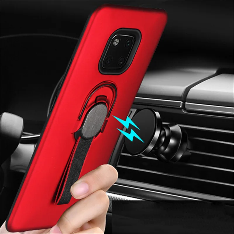 Высокое качество чехол для huawei mate 20 Pro Чехол PC + Мягкий ТПУ силиконовый Магнитный