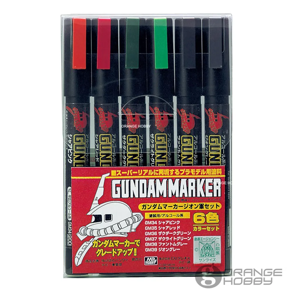 Mr.Hobby GSI MrHobby GMS108 Gundam Marker Zeon Set Basic color For Model Paint Modeling Hobby | Игрушки и хобби