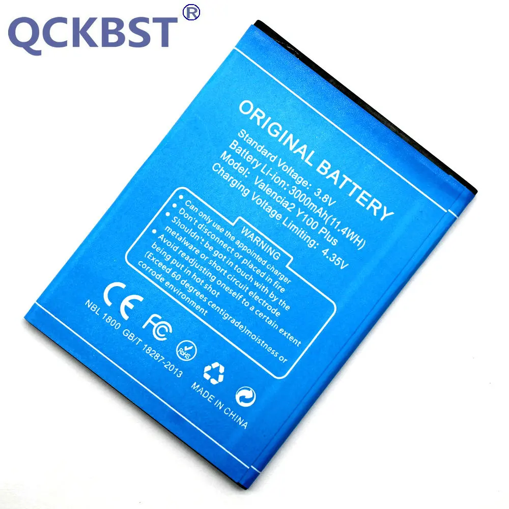 Новый аккумулятор 3000 мАч Y100Plus Для Doogee Y100 Plus высококачественный сменный + код
