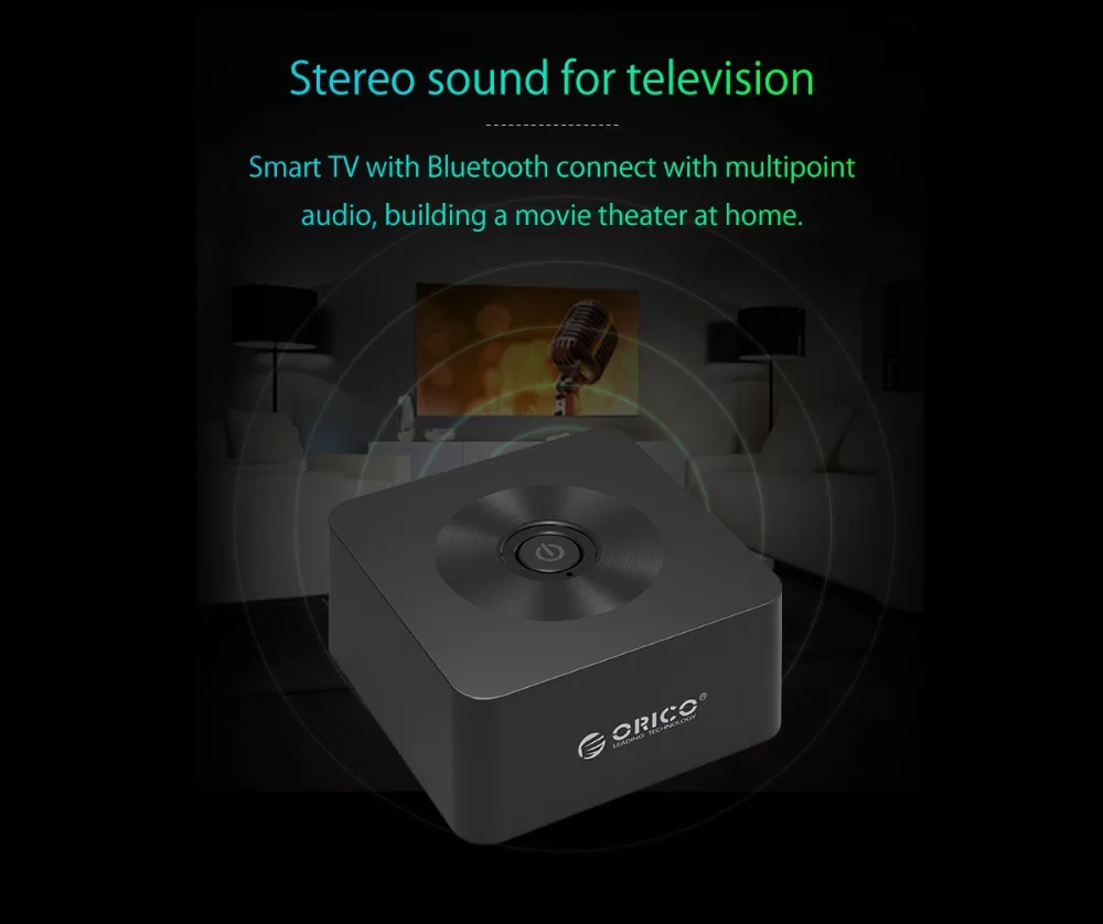 Беспроводной Bluetooth приемник Orico 4 0 с 3 5 мм на 2RCA AUX|Беспроводные адаптеры| |