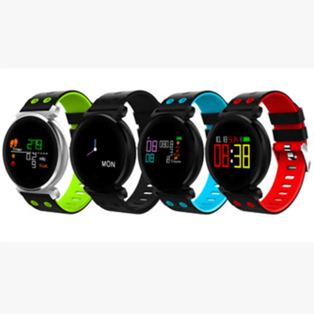 K2 Круглый циферблат шагомер Smart Band приборы для измерения артериального давления