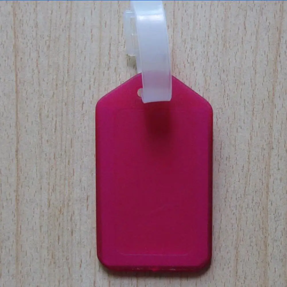 

1Pcs PVC Candy colors Travel Luggage Bag Tag Address ID Label Suitcase Baggage Tags Boarding Tag Address Label Name ID Tags