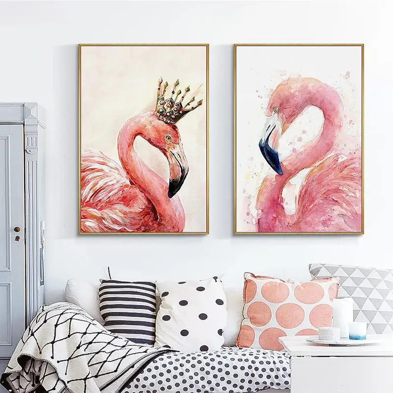 

Needlework,DIY DMC Cross stitch,Set For embroidery kit,pink flamingo bird print pattern cross-stitch handwork painting wedding