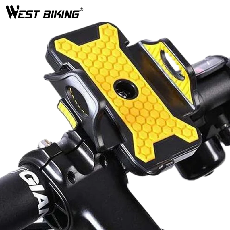 WEST BIKING велосипедный держатель для телефона Универсальный MTB держатель Регулируемый руль для велосипеда подставка для телефона велосипедный держатель для телефона