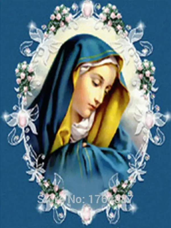 Рукоделие Diy Алмазная картина крестиком христианская серия Девы Марии Бог