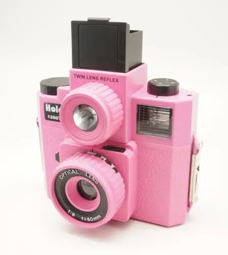 HOLGA 120TLR/120 TLR двойной объектив Reflex средний формат пленка розовый Lomo бренд