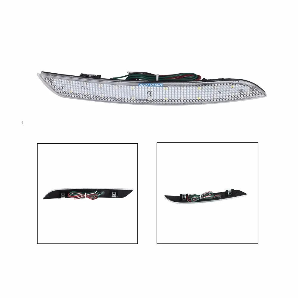 Светодиодный отражатель заднего бампера ANGRONG 2x для BMW 5 series 520d 520i 523i 525d 2009 2014(CA179)|brake