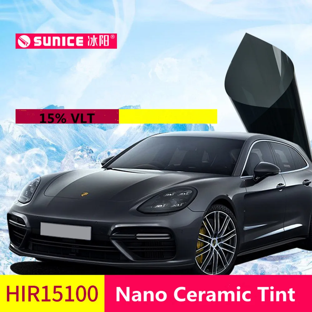 SUNICE 15% VLT оконная Тонировочная пленка с защитой от УФ-лучей для автомобильных