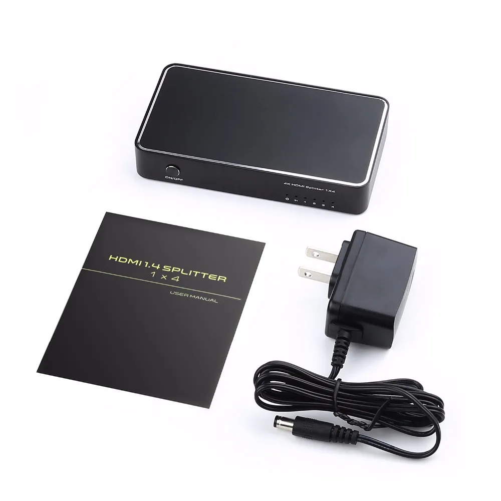 TOMSENN 1x4 HDMI сплиттер 1 вход 4 выходные цифровые сплиттеры с поддержкой Full HD 4K x 2K 3840x2160