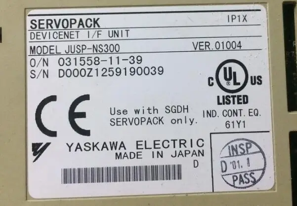 

Серводвигатель JUSP-NS300, б/у один, внешний вид 90% новый, 3 месяцев гарантии, в наличии