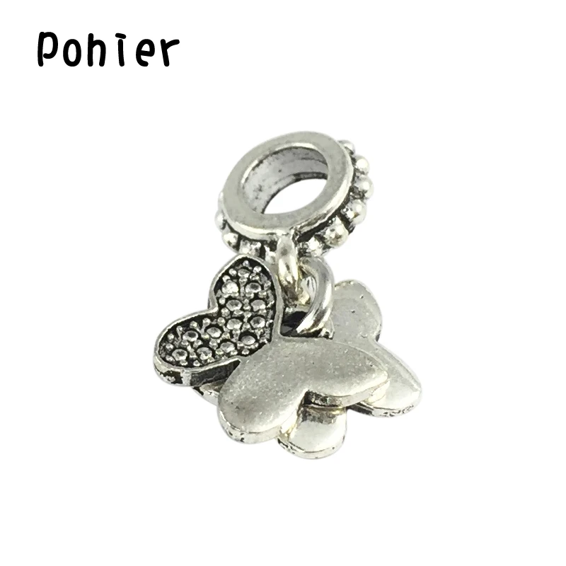 Развевающиеся бабочки Очаровательные бусы подходят к оригинальному браслету