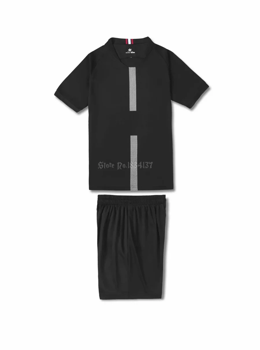 Футбольный костюм для Майки детские футбольные майки футболка без рисунка по индивидуальному заказу для маленьких мальчиков Футбольная форма Молодежные спортивные комплекты