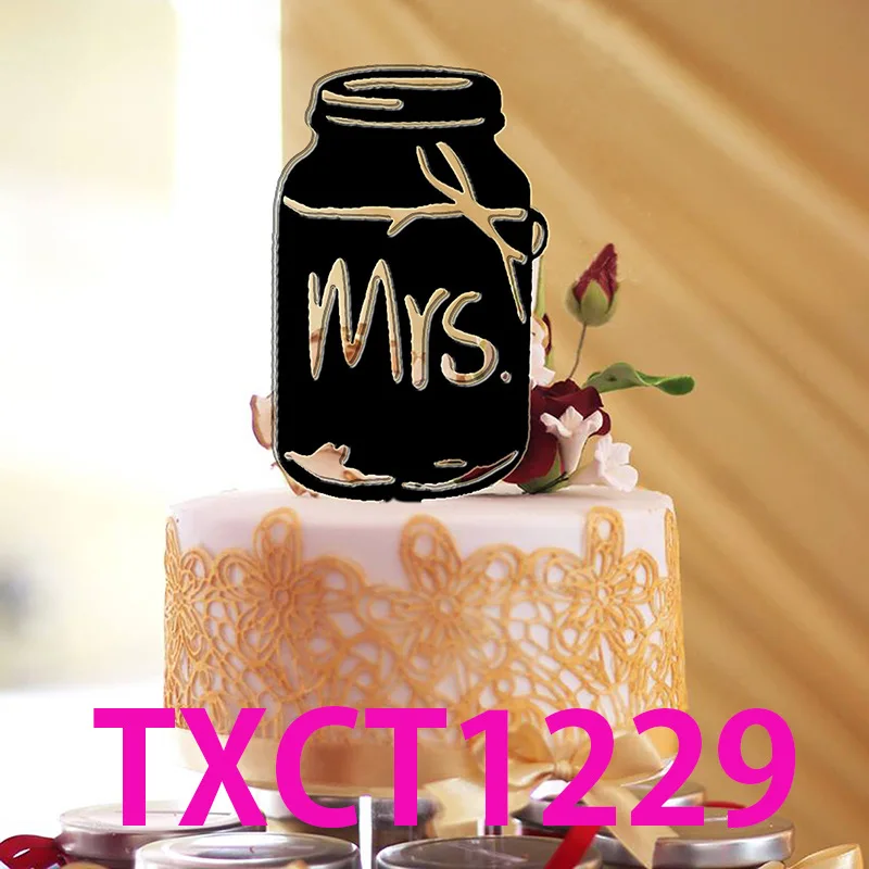 Персонализированный Топпер для свадебного торта Mrs уникальный свадебный подарок