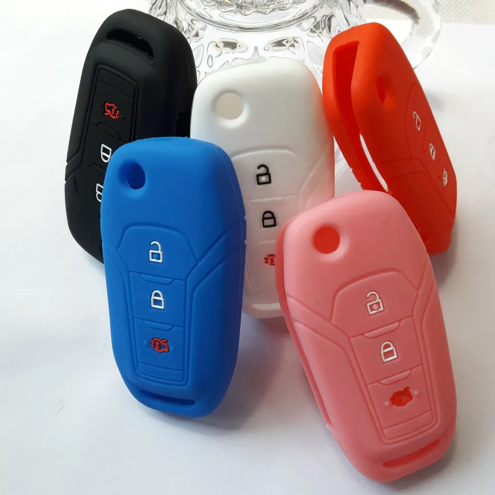 Силиконовый чехол с откидной крышкой для дистанционного ключа FORD Mondeo Fusion 2017 Explorer