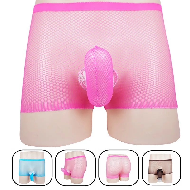 Сексуальное нижнее белье для мужчин прозрачное Сетчатое бикини сексуальное с