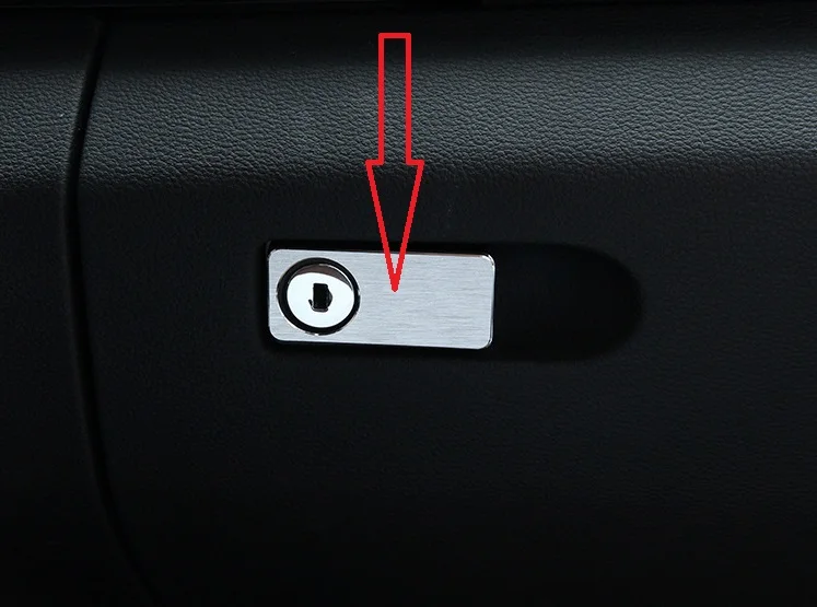 Car Glove Storage Box Lock Switch Cover Trim Decoration Sticker Frame For Mercedes Benz E C GLC CLS GLK ML GL GLE Series | Автомобили и