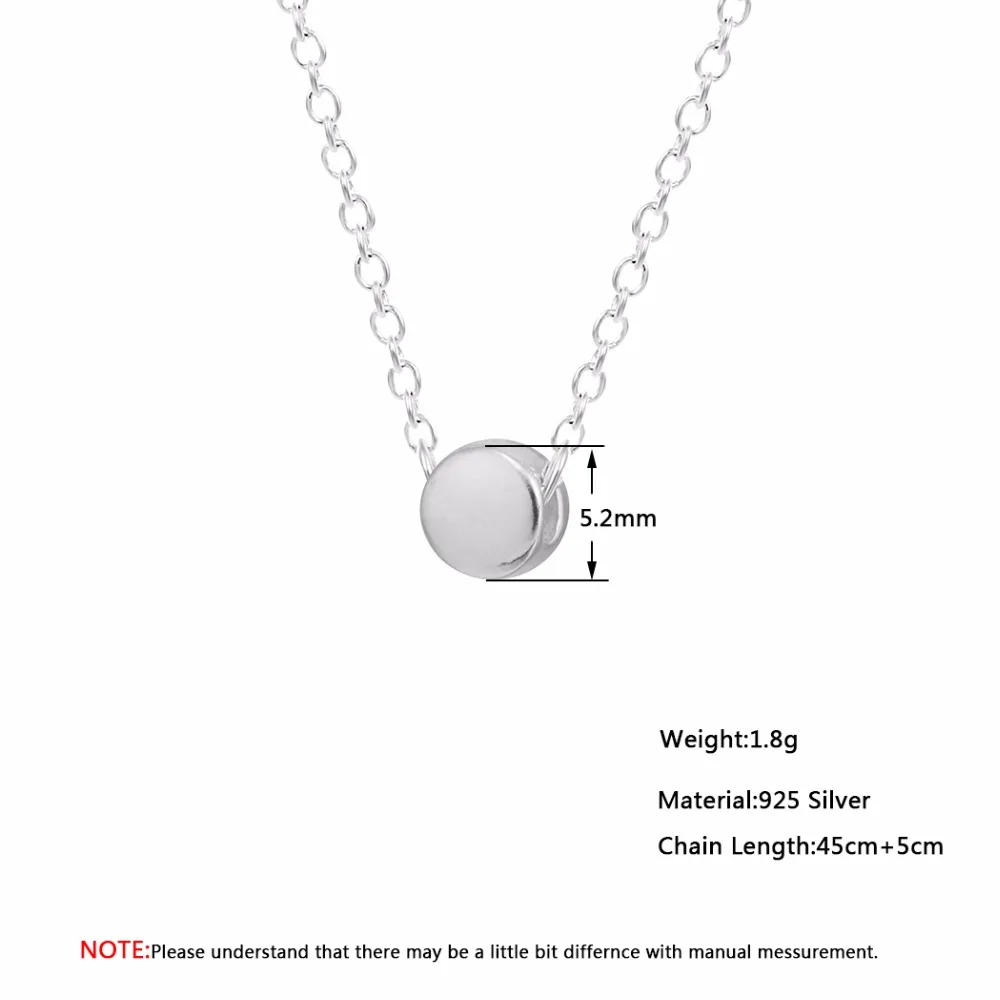 Kinitial Silver Color Girl Loves Round Bead Necklaces Pendants Circle Necklace for Women Bijoux Chain Statement | Украшения и
