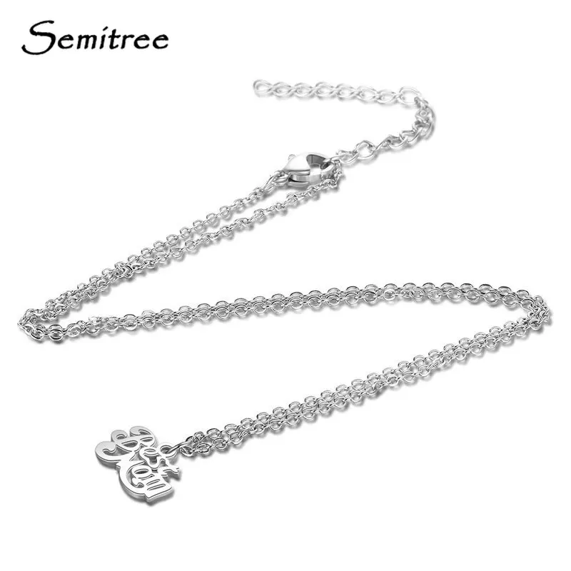 Цепочка чокер Semitree на День Матери из нержавеющей стали|Цепочки| |