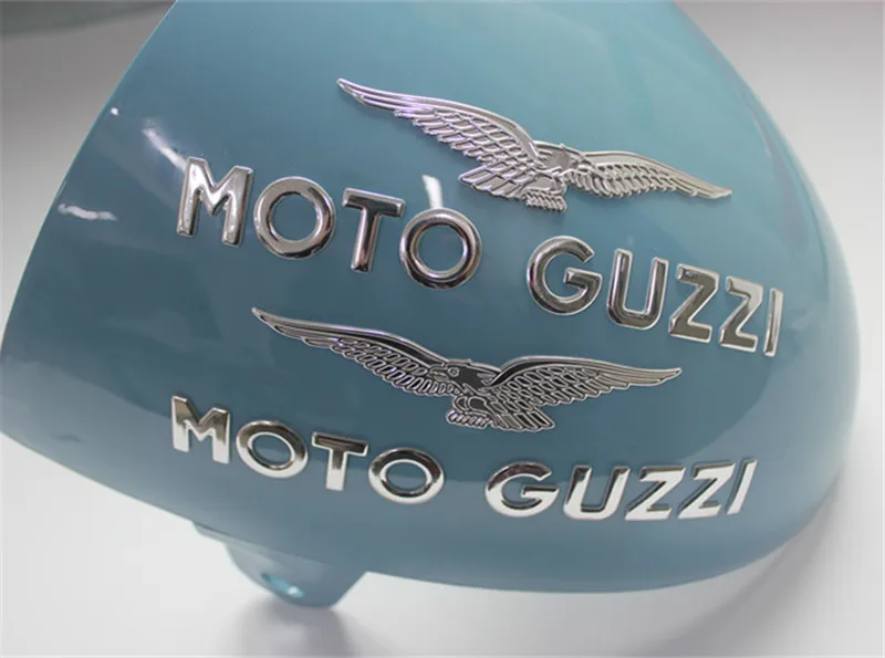 3d наклейка Moto Guzzi с орлом Золото Серебро Цвет Мотоцикл мото велосипед