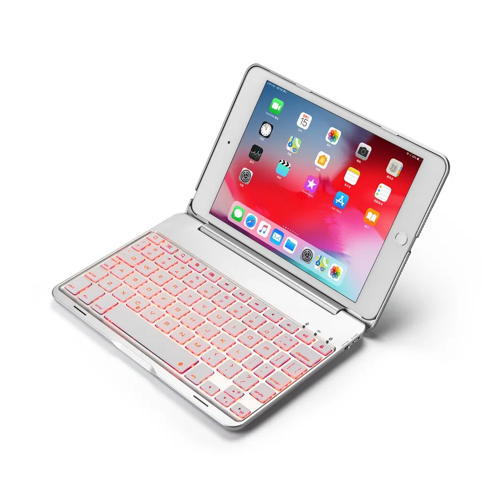 Беспроводная складная клавиатура VOBERRY для IPad Mini 5/4 7 9 чехол с подсветкой Bluetooth Ipad